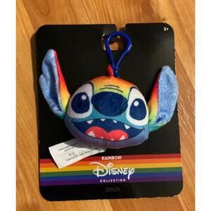 Disney Rainbow Stitch Keychain clip‎ on